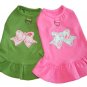 Dog Clothes Adorable A- Lined Bow Dress