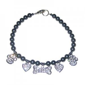 Dog Collars Beautiful Charming In Crystal Dog Necklace