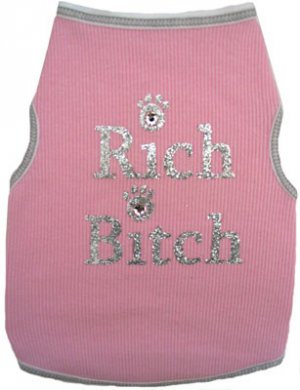Dog Shirts Rich Bitch Tank