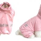 Dog Clothes Adorable Ruffin It Pink Snow Suit