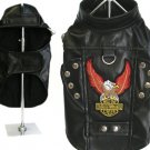 Dog Clothes Adorable Born To Ride Black Motorcycle Jacket