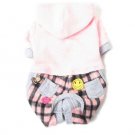 Dog Clothes Adorable Pink Flanel Jumper
