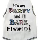Dog Clothes Adorable It's My Party Tank