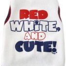 Dog Clothes Adorable Red, White & Cute