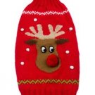 Dog Clothes Adorable Alpaca Red Rudolf Sleeveless Sweater