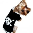 Dog Clothes Adorable Jolly Roger Black Skull Sweater