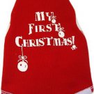 Dog Clothes Adorable My First Christmas Tank