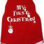 Dog Clothes Adorable My First Christmas Tank