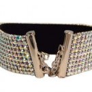 Dog Colors Beautiful 9 Row Swarovski Crystal Collar 14"