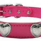 Dog Beds Adorable Pink Western Heart Leather Dog Collar