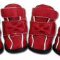 Red Ribbon Bow Dog Boots Shoes
