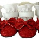 Dog Clothes Adorable Dorthy Red Glitter Shoes