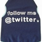 Dog Clothes Adorable Follow Me @Twitter Tank