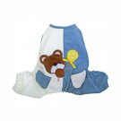 Dog Clothes Adorable Peek-a-Boo Teddy Bear Dog Jumpsuit