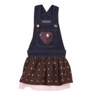 Dog Clothes Adorable  Sequin Denim Dog Jumper Dress