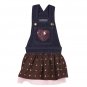 Dog Clothes Adorable  Sequin Denim Dog Jumper Dress
