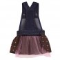 Dog Clothes Adorable  Sequin Denim Dog Jumper Dress