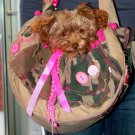 Dog Clothes Camouflage & Pink Sling Dog Carrier