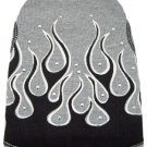 Dog Clothes Adorable Black Flames Tank