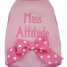 Dog Clothes Adorable Miss Attitude Tank