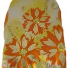 Dog Clothes Adorable Spring Floral Orange Tank