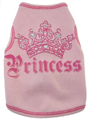 Dog Clothes Adorable Crown Princess Tank