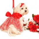 Dog Clothes Adorable Red Daisy Garden Party Dress