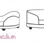 Dog Beds Pink Cheetah & Polka Dots Bed Set