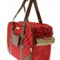 Dog Clothes Red Fleur-De-Lis Pet Carrier
