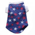 Dog Clothes Adorable Star Struck Blue Thermal Tank