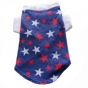Dog Clothes Adorable Star Struck Blue Thermal Tank