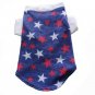 Dog Clothes Adorable Star Struck Blue Thermal Tank