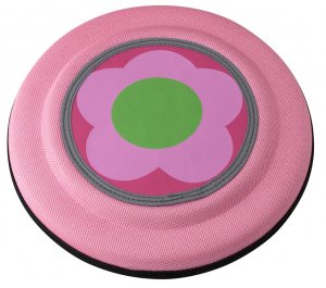 Dog Clothes Adorable Pink Flower Flying Disk