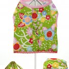 Dog Clothes Flower Power Harness, Leash & Matching Cap