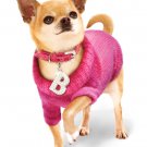 Dog Sweaters Adorable Bruiser's Outfit - Pink Sweater / Diamante Collar & Leash Set