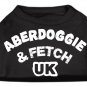 Dog Clothes Adorable Aberdoggie UK Screenprint Shirt - Black