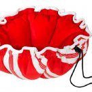 Dog Beds Peppermint Stripe Microvelvet Cuddle Cup Bed Large