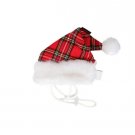 Dog Clothes Adorable Santa's Plaid Hat