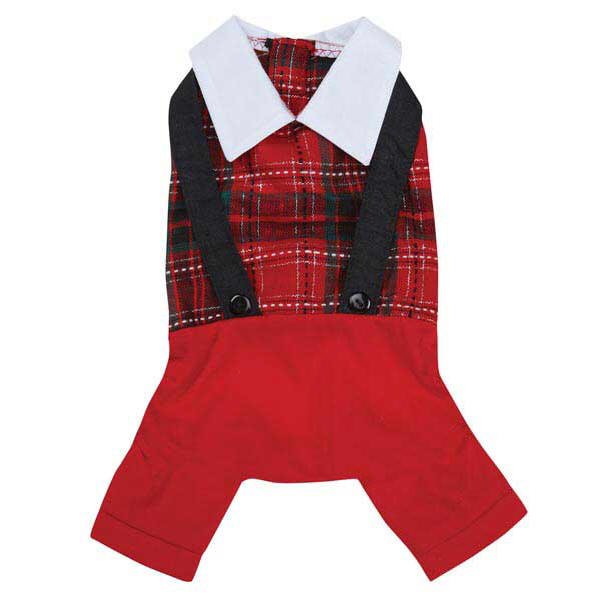 Dog Clothes Adorable Yuletide Tartan Jumper
