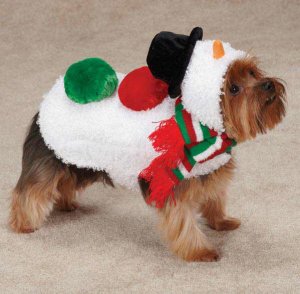 Dog Clothes Adorable Snowman Jacket