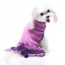 Dog Clothes Adorable New!! Tatiana Sweater Dress - Purple