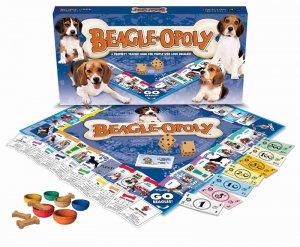 New! Adorable BEAGLE-OPOLY Board Game