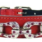 Dog Clothes Beautiful After Eight in Ferrari Red Dog Collar