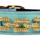 Dog Clothes Beautiful Colony Club in Soft Turquoise Dog Collar
