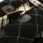 Dog Clothes New!! Luxury Black & White Duffle Coat with Detachable Hood Coat