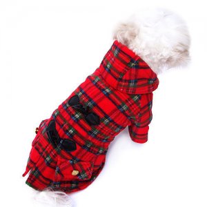 Dog Clothes Adorable Scottish Plaid Coat