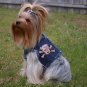 Dog Clothes Adorable The New Orleans Pink Denim Harness Vest