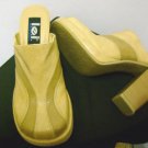 LEI TWO TONE MULE CLOG SHOE HEEL SIZE 8