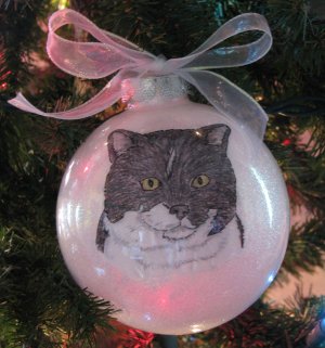 Custom Pet Portrait Ornament
