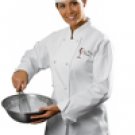 Women's French Knot Chef Coat